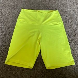 Neon biker shorts